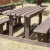 Picnic set 6-seater with backs - Image 3