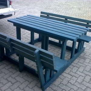 Picnic Set 4-Seater with backs